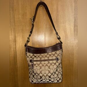 Coach Signature Jacquard Shoulder/Crossbody Bag 10403
